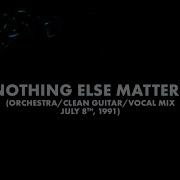 Nothing Else Matters Orchestra Clean Guitar Vocal Mix July 8Th 1991 Metallica