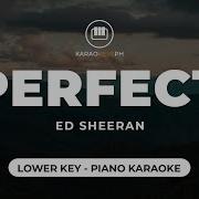 Ed Sheeran Perfect Lower Key Karaoke