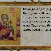 Богородице Дево Радуйся Молитва