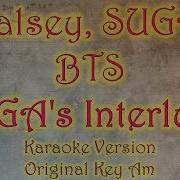 Halsey Suga Bts Suga S Interlude Karaoke Instrumental Original Lower