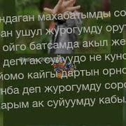 Токточу Жаным Мен Сени Суйом