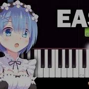 Re Zero Kara Hajimeru Isekai Seikatsu Op Redo Easy Piano Tutorial Re