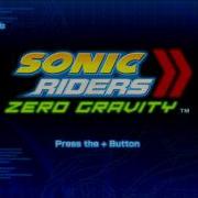 Sonic Riders Zero Gravity Main Menu