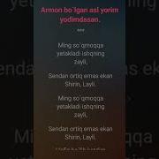 Ahror Usmonov Asl Yorim Karaoke