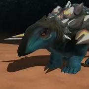 Acrocanthosaurus Vs Edmontonia With Sound Effects
