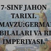 7 Sinf Jahon Tarixi